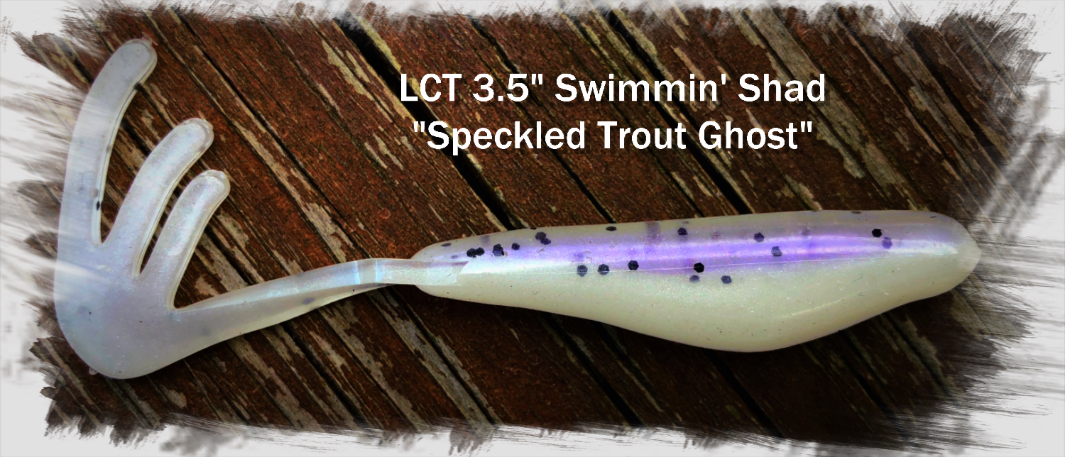 LCT 3.75″ Hammer Shad (5 Pack) Speckled Trout Ghost – Legacy Custom Tackle