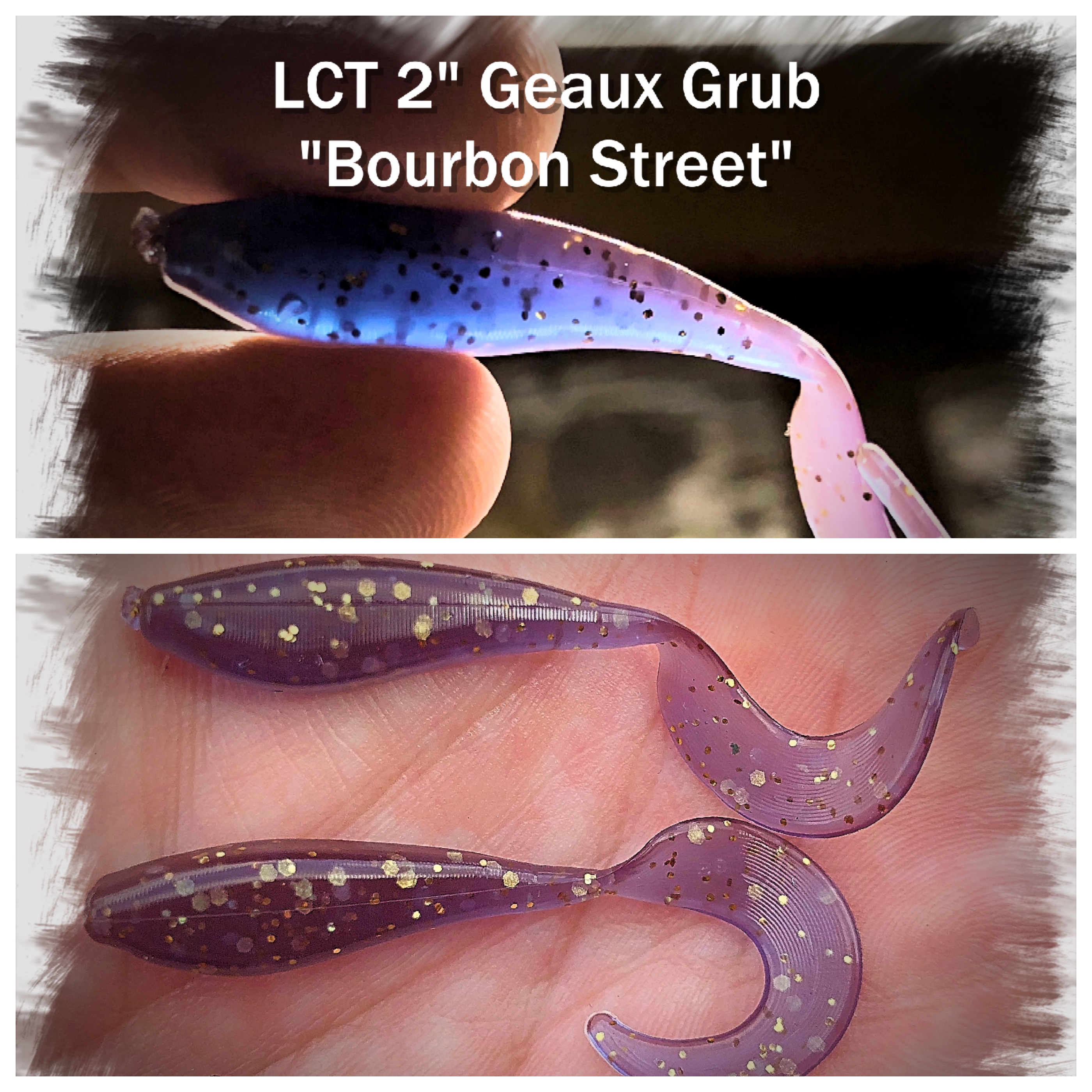 LCT 2″ Geaux Grub (8 Pack) Menhaden Shad – Legacy Custom Tackle