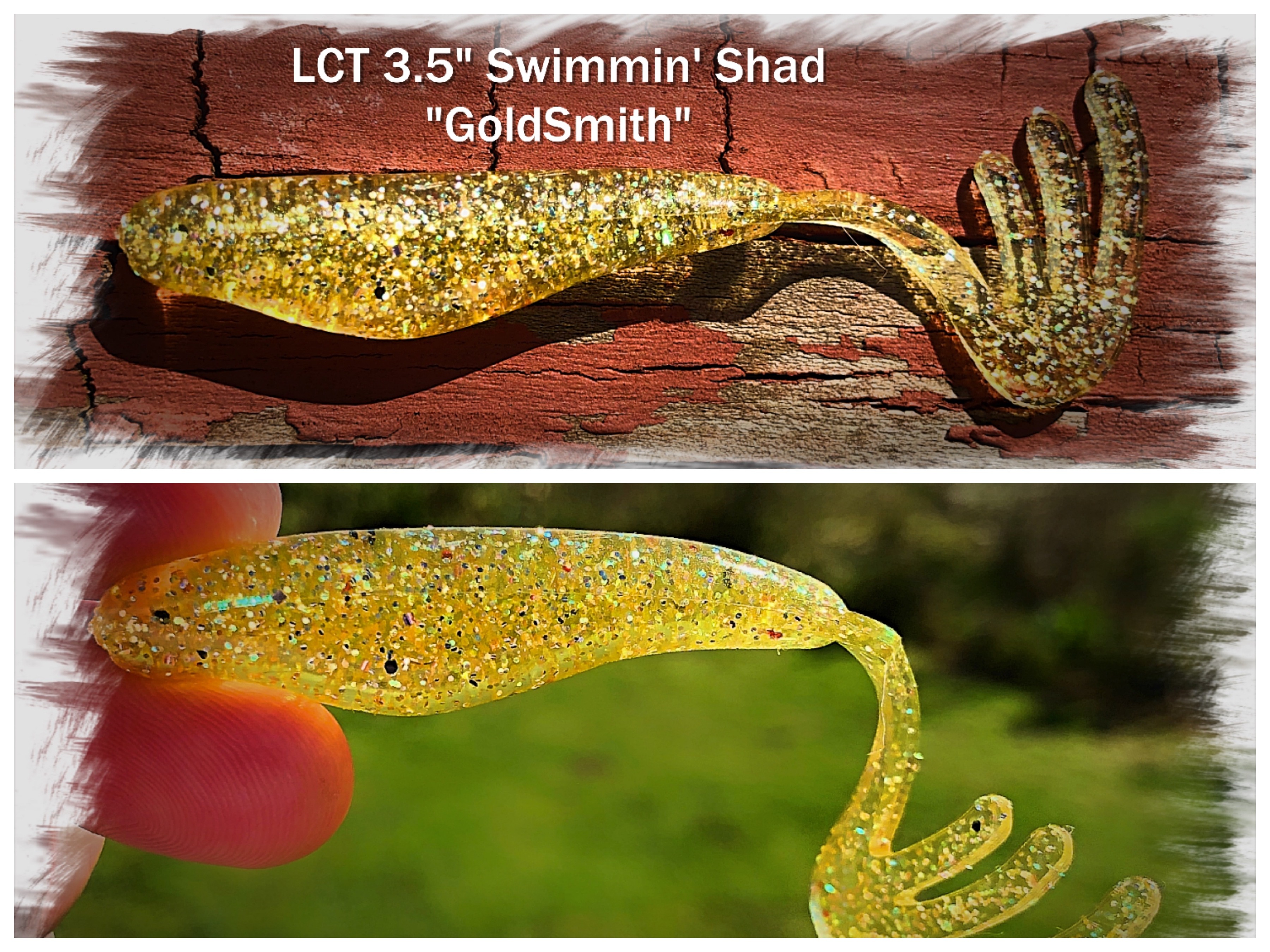 LCT 3.25″ Geaux Shrimp (5 Pack) Marsh Minnow – Legacy Custom Tackle