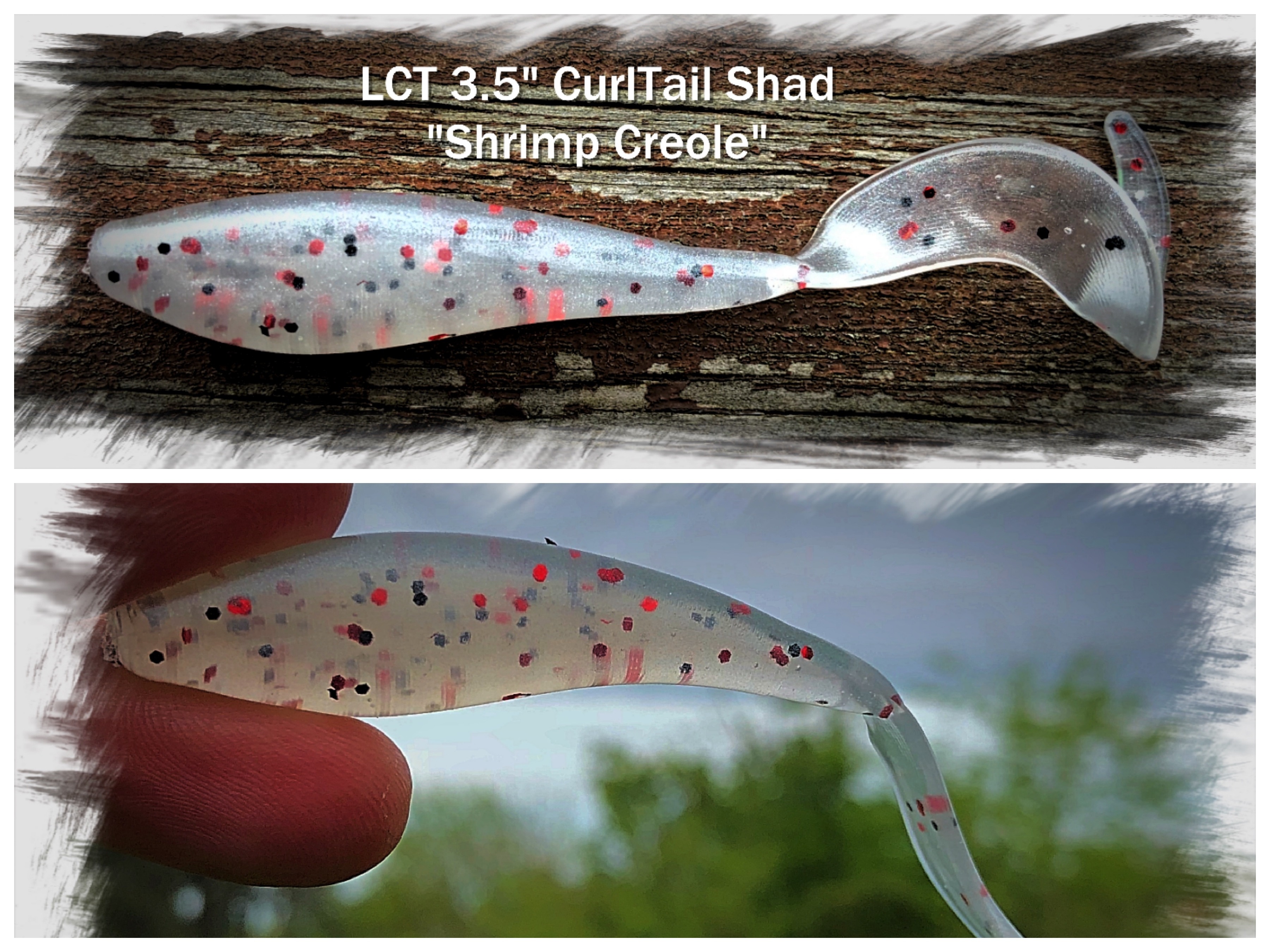 LCT 3.25″ Geaux Shrimp (5 Pack) Cocahoe – Legacy Custom Tackle