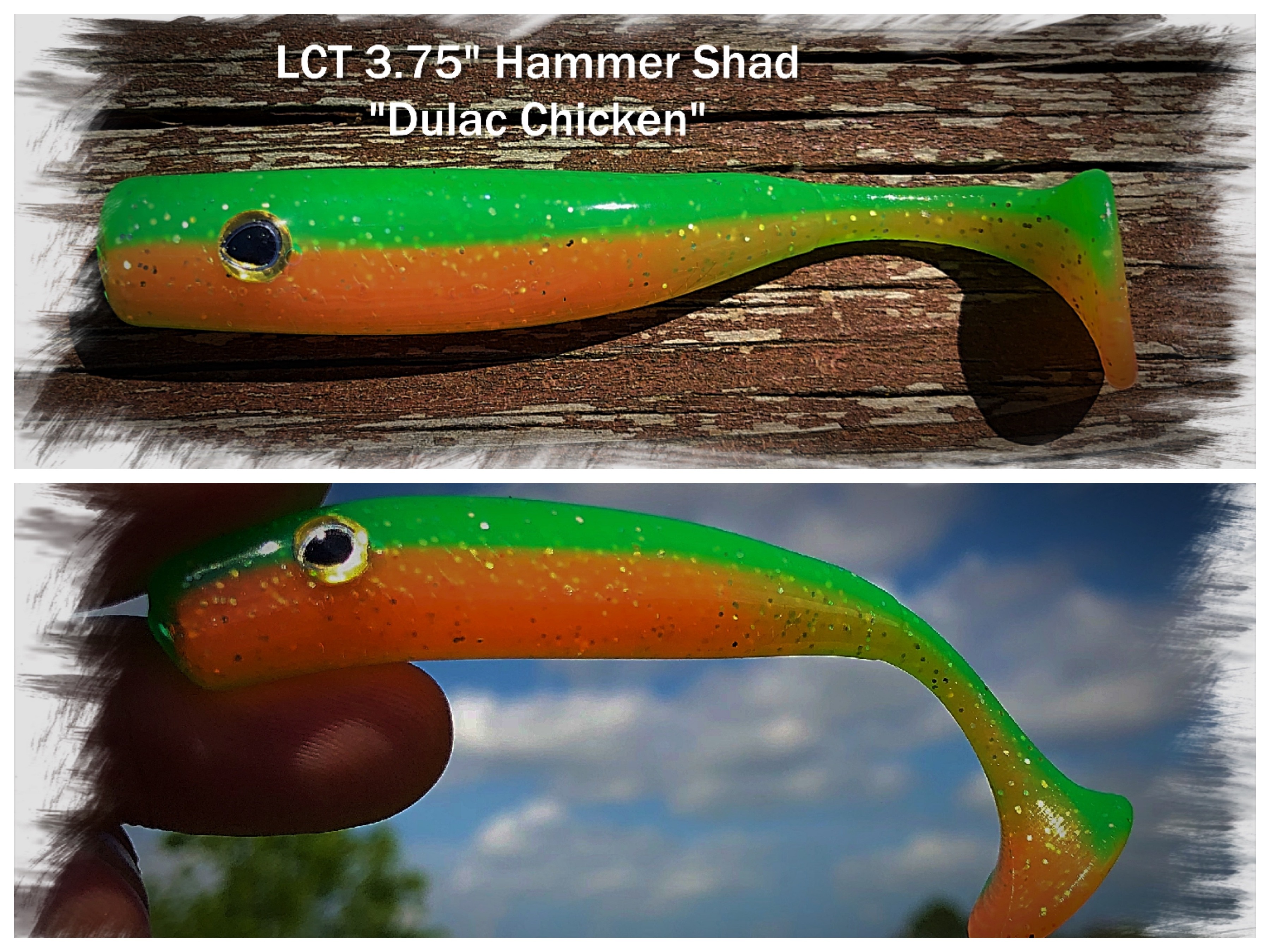 LCT 3.5″ Swimmin' Shad (5 Pack) Bright Golden Shiner – Legacy Custom Tackle