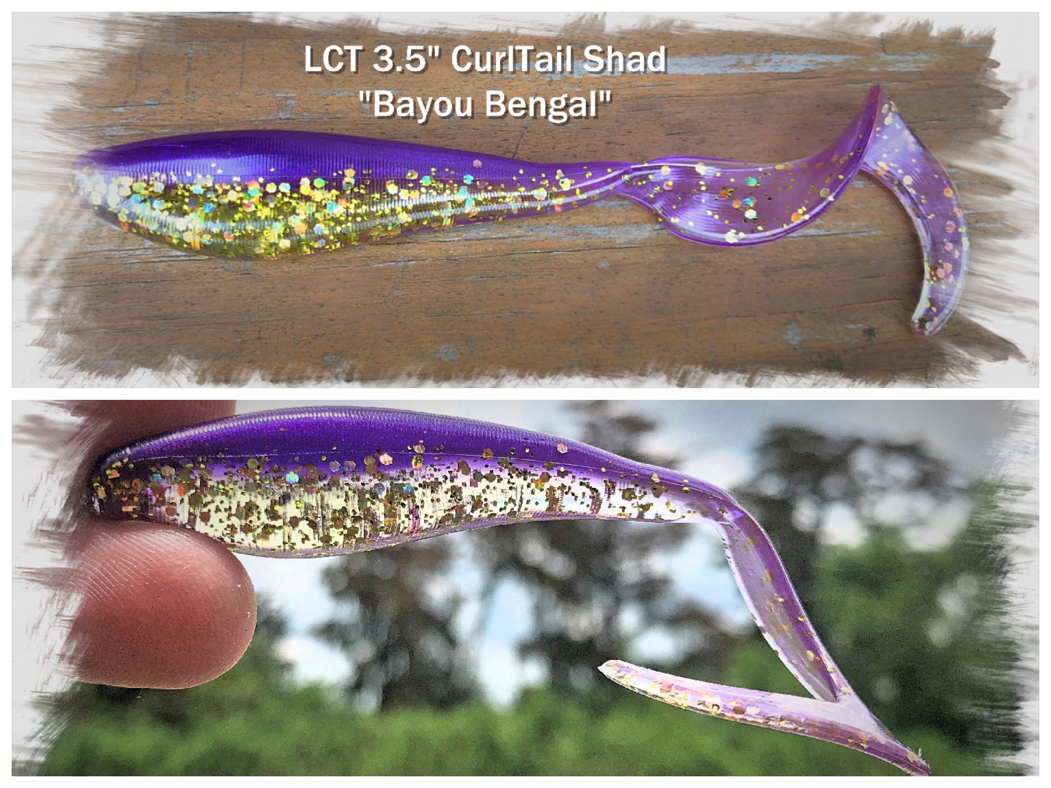 LCT 3.25″ Geaux Shrimp (5 Pack) Bayou Bengal – Legacy Custom Tackle