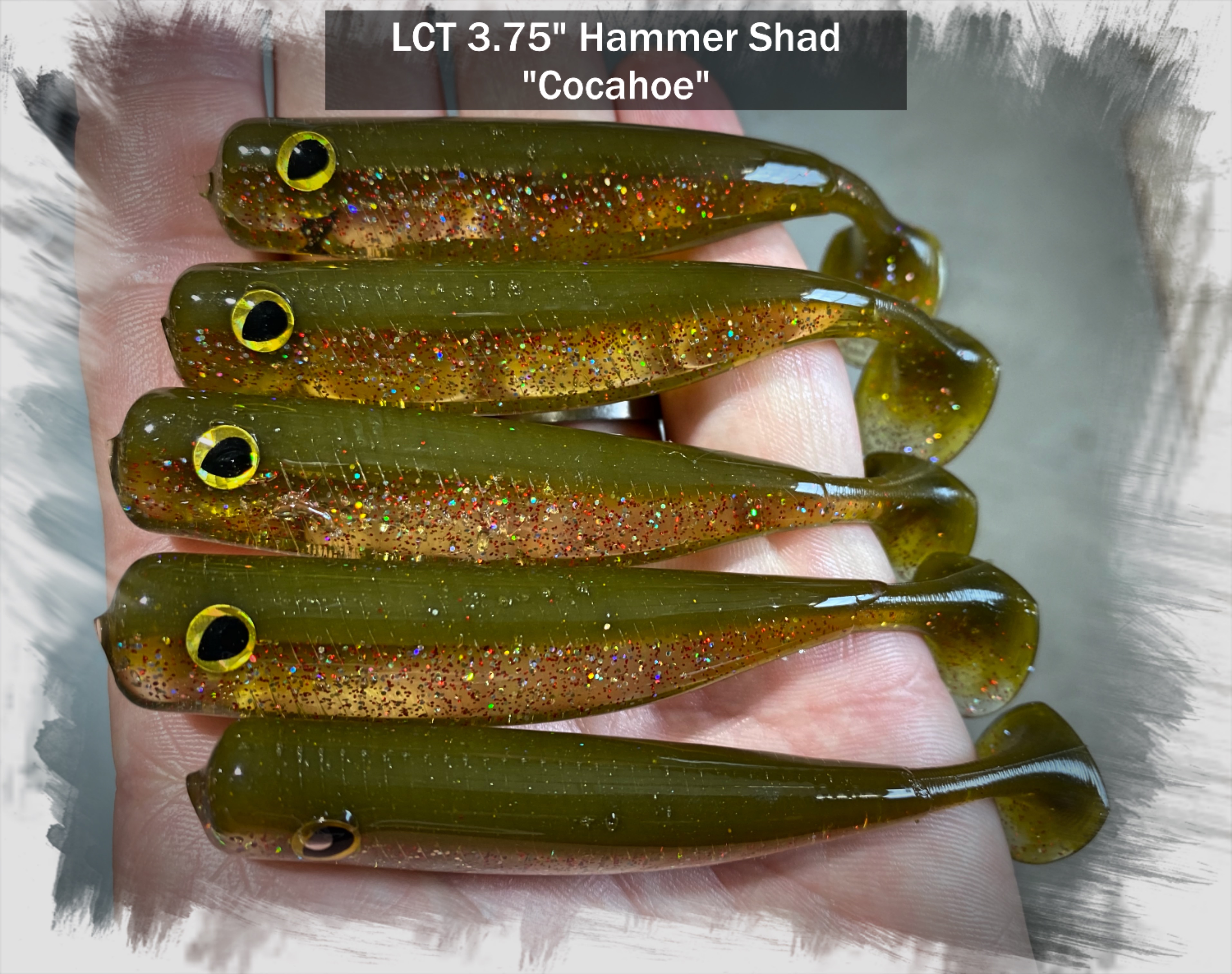 LCT 3.75″ Hammer Shad (5 Pack) Cocahoe – Legacy Custom Tackle