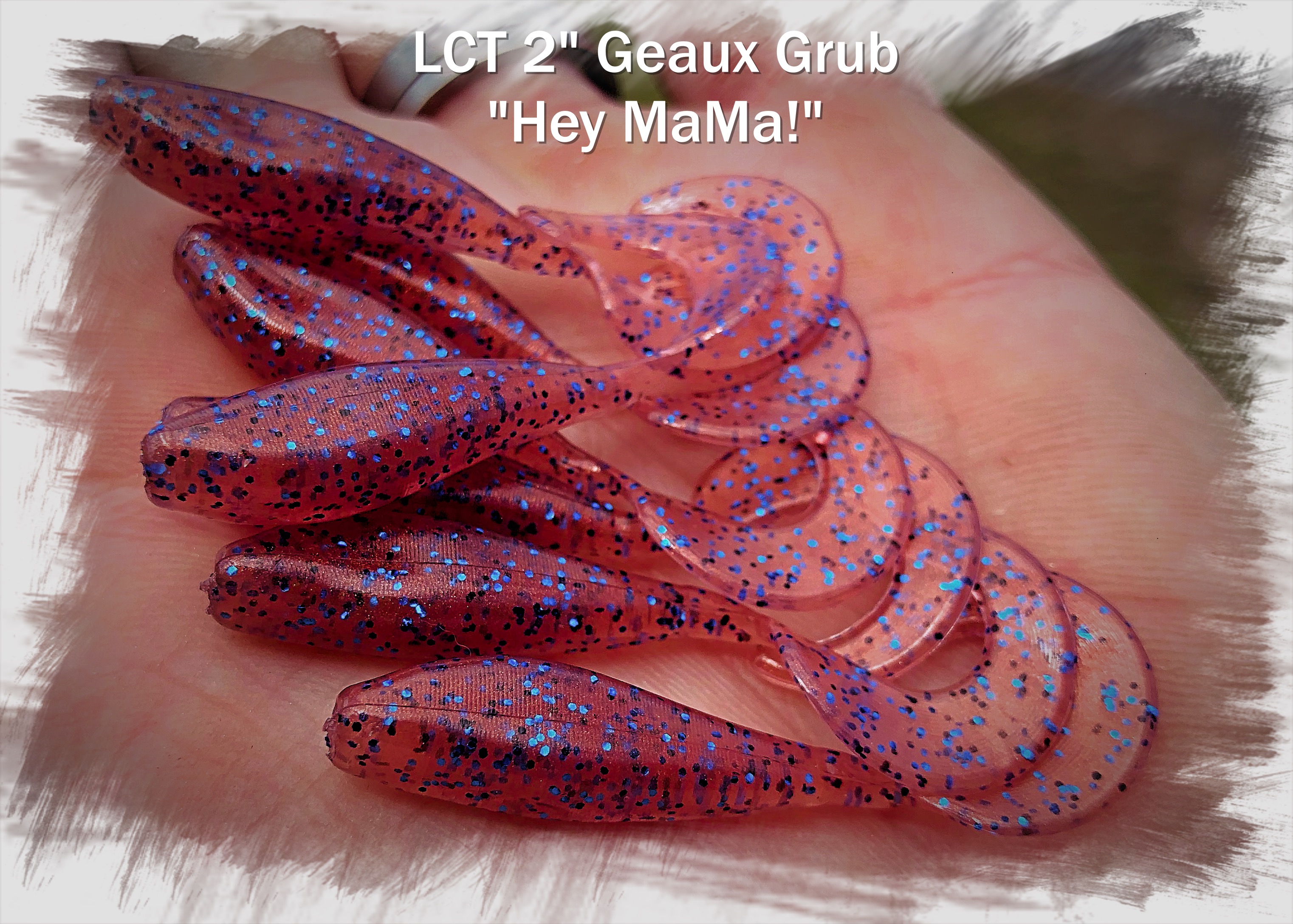 LCT 2″ Geaux Grub (8 Pack) Cut Bait – Legacy Custom Tackle