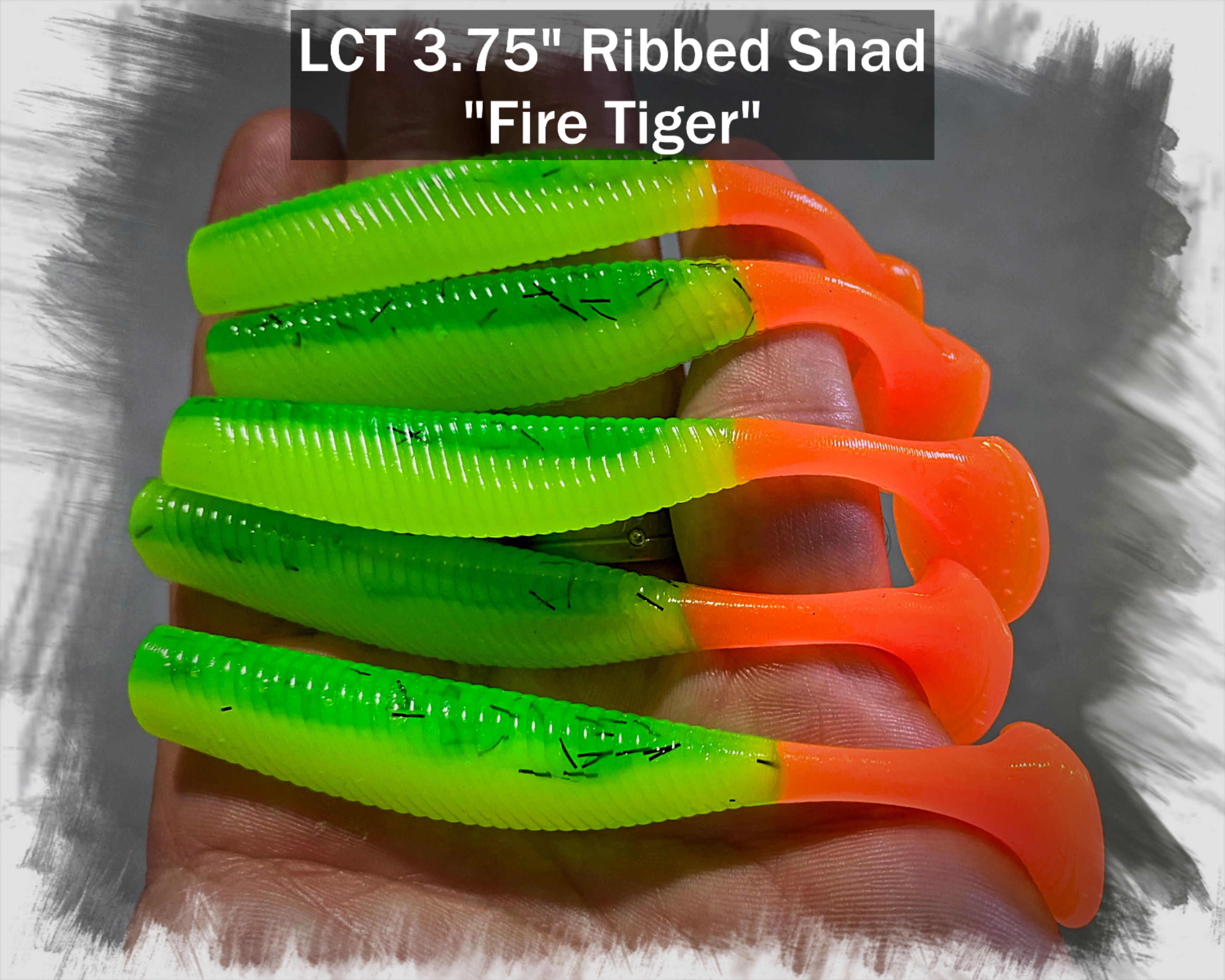 LCT 3.75″ Hammer Shad (5 Pack) Black Magic – Legacy Custom Tackle