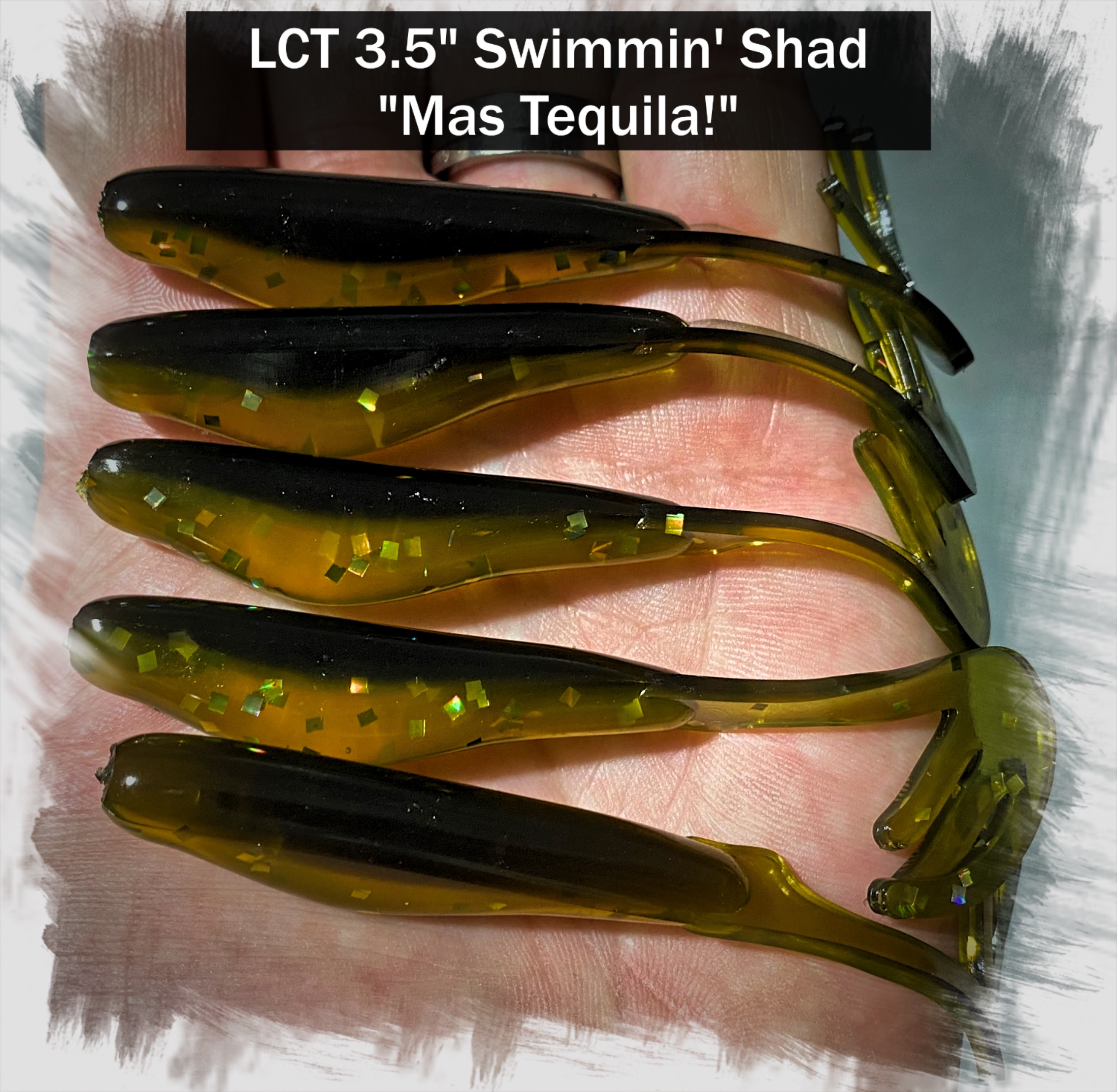 LCT 3.75″ Hammer Shad (5 Pack) Electric Lime – Legacy Custom Tackle