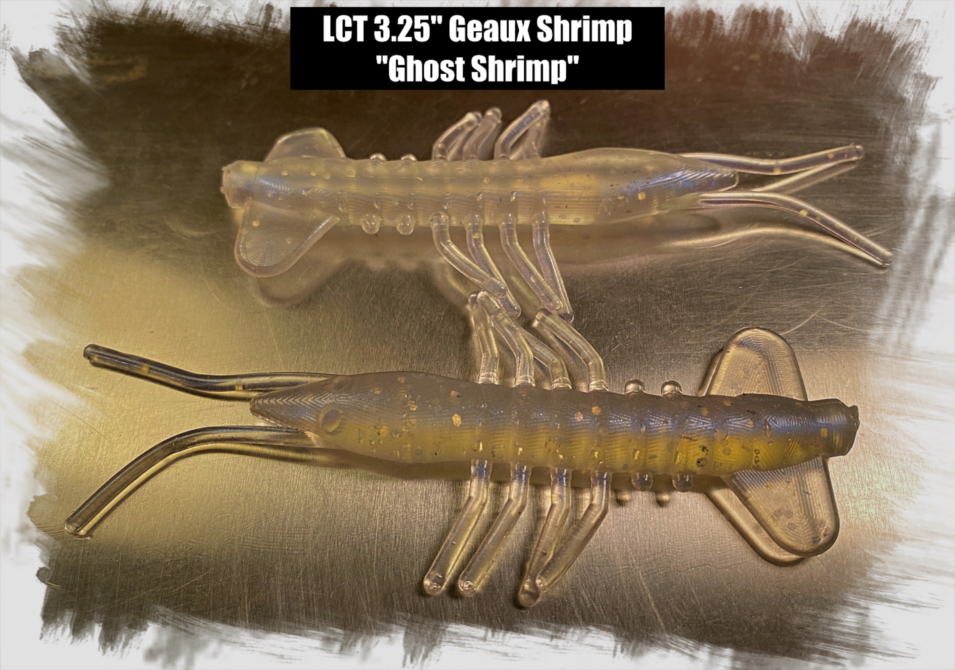 LCT 3.5″ Swimmin' Shad (5 Pack) Ghost Shrimp – Legacy Custom Tackle