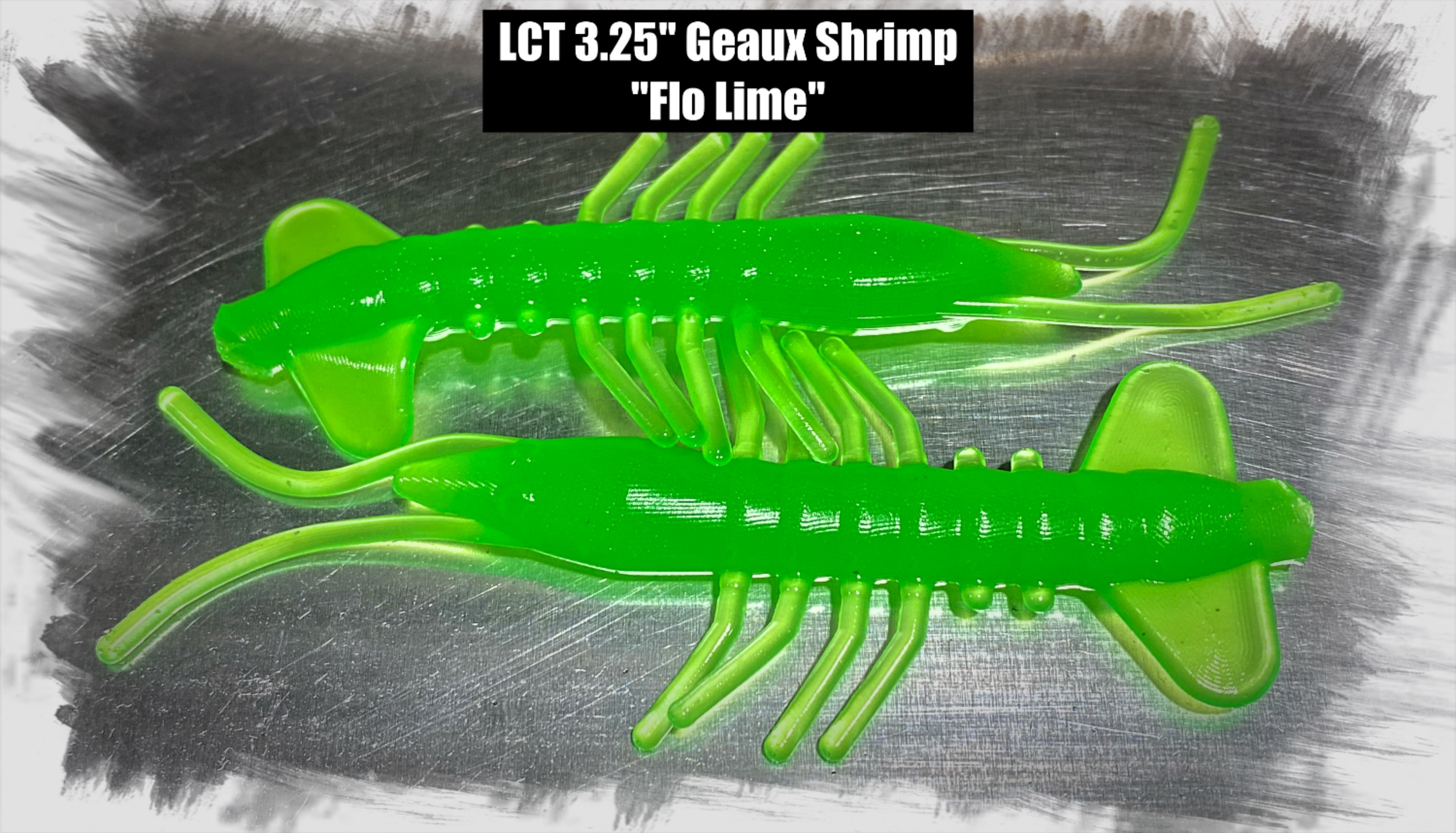 LCT 3.75″ Hammer Shad (5 Pack) Electric Lime – Legacy Custom Tackle